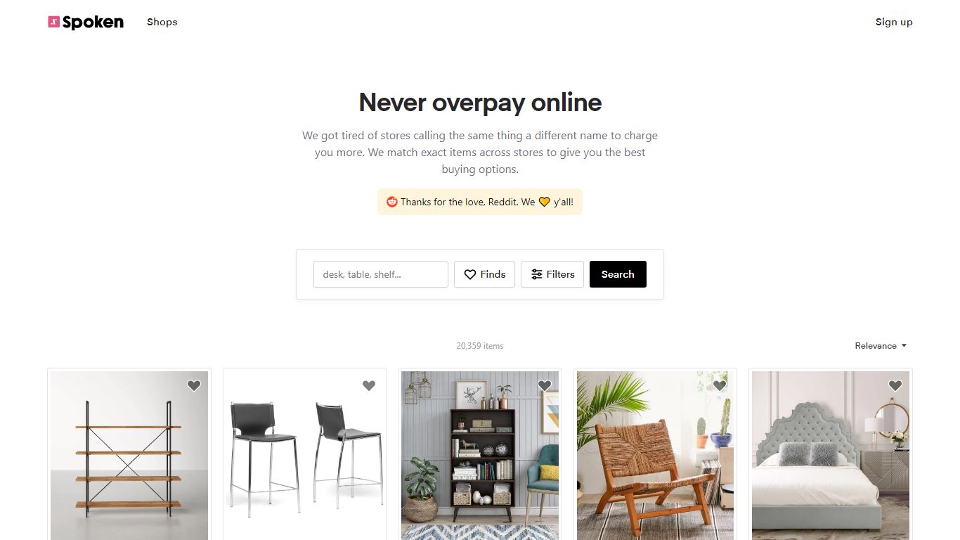 Spoken • Never overpay online